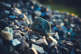 Rock green substance pile sunlight - octane renderer free wallpaper for desktop
