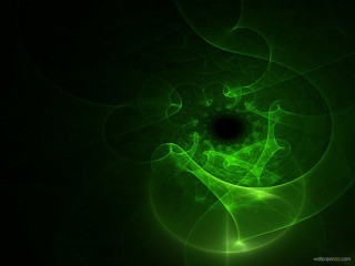 Green abstract background black center - a black center free wallpaper