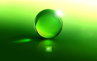 Green glass ball light green - a green surface free wallpaper for desktop