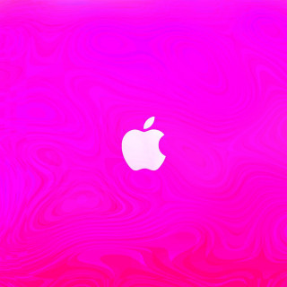 Red apple logo purple background - net art free wallpaper for tablet