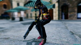 Person gun virtual world buildings - virtual free wallpaper