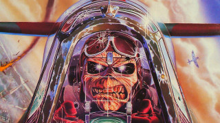 Man helmet goggles painting artwork - metal free wallpaper