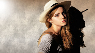 Woman hat posing picture shadow - emma watson free wallpaper