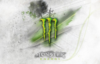 Monster energy logo white green - conrad marcarelli free wallpaper