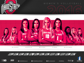 Women volleyball players red black - emily shanks free wallpaper