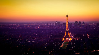 Tall tower bright sky night - the eiffel tower free wallpaper