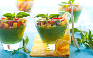 Glasses food table spoon napkin - ed benedict free wallpaper