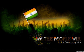Flag crowd night words bapu - the person free wallpaper