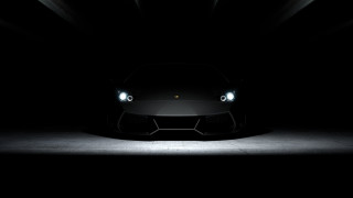 Black sports car dark room 19 - daarken free wallpaper