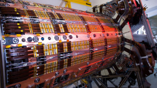 Large machine buttons yellow crane - deconstructivism free wallpaper