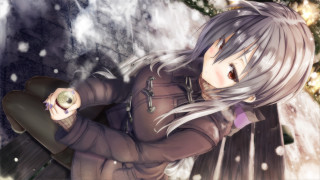 Woman long hair green apple - a green apple free wallpaper