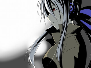 Woman long hair blue eyes 5 - a blue eye free wallpaper