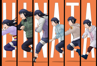 Anime characters running different directions - a sery of anime characters free wallpaper