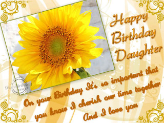Happy birthday card sunflower daughter - a sunflower free wallpaper