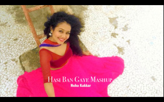 Woman pink dress posing hands 5 - ella guru free wallpaper