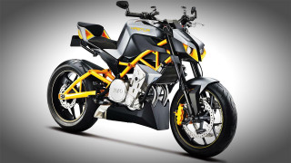 Black yellow motorcycle image showing - cybernetic free wallpaper