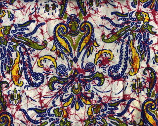 Colorful birds flowers blood splatter - maximalist free wallpaper