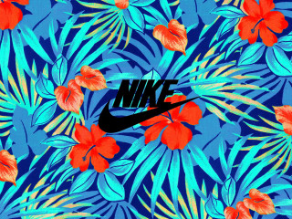 Blue red floral wallpaper nike - floral free wallpaper