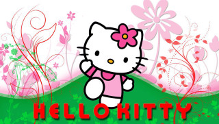 Hello kitty pink bow green - a pink bow free wallpaper