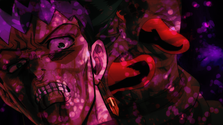 Creepy clown red nose purple - a creepy clown free wallpaper