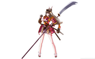 Woman costume sword skull head - head and a sword free wallpaper