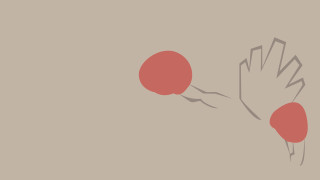 Red balloons floating gray background - brown background free wallpaper