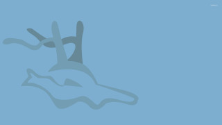 Blue background person head hands - alexander archipenko free wallpaper