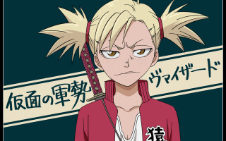 Cartoon character blonde hair red - a red jacket free wallpaper