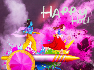 Colorful woman riding rocket man - a rocket free wallpaper for desktop