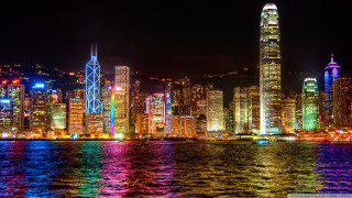 City skyline tall buildings night 4 - cui bai free wallpaper