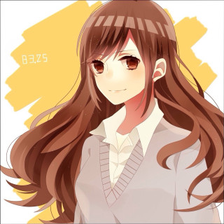 Girl long brown hair sweater - brown free wallpaper for tablet