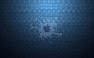 Apple logo blue background circles - a pattern of circles free wallpaper