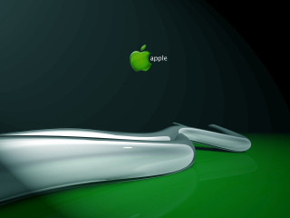 Green apple logo black background - a white apple logo free wallpaper