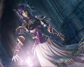 Woman purple outfit sword dark 2 - final free wallpaper