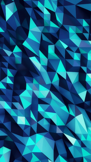 Blue abstract background small triangles - smaller free wallpaper for mobile