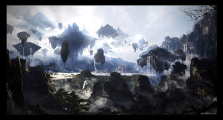 Mountain landscape fog mist trees - craig mullins free wallpaper