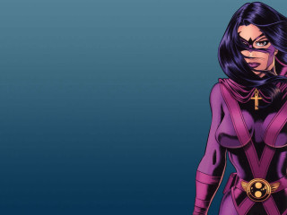 Woman purple outfit cross chest - a cross free wallpaper