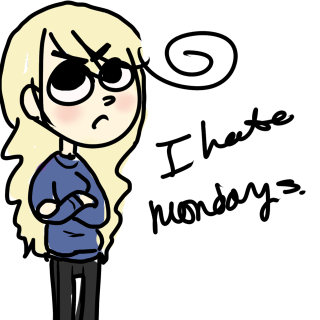 Cartoon girl glasses blue shirt - her eye free wallpaper for tablet