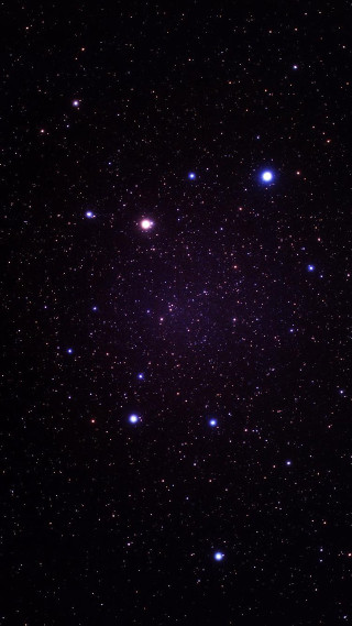 Cluster stars night sky bright - free stars wallpaper for mobile