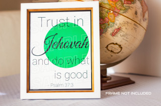 Globe bible verse framed picture - free neon wallpaper for desktop