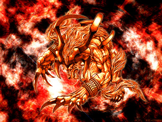 Gold dragon red black background - a white circle free wallpaper