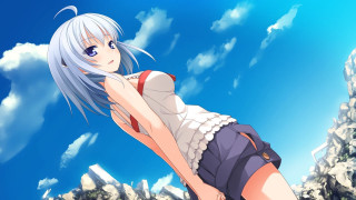 Girl white hair blue eyes 4 - white hair free wallpaper