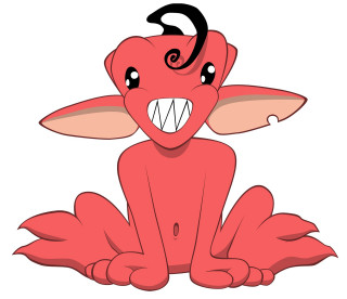 Cartoon character big toothy smile - his face and mouth free wallpaper