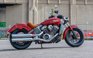 Red motorcycle graffiti building fence - brenda chamberlain free wallpaper