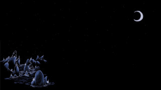 Beach group crescent moon full - don bluth free wallpaper