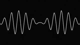Black background white sound line - jagged free wallpaper