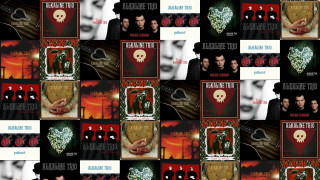 Man skull heart collage image - a collage of images free wallpaper