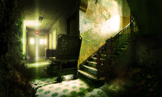 Room staircase chair light door - another room free wallpaper