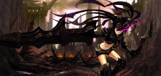Dark fantasy woman sword flames - a dark forest free wallpaper