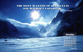 Calendar mountain sky clouds sun - a calendar free wallpaper for desktop